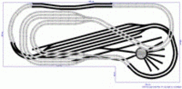 Roco H0 Geo-Line Gleisplan 440 X 200 cm